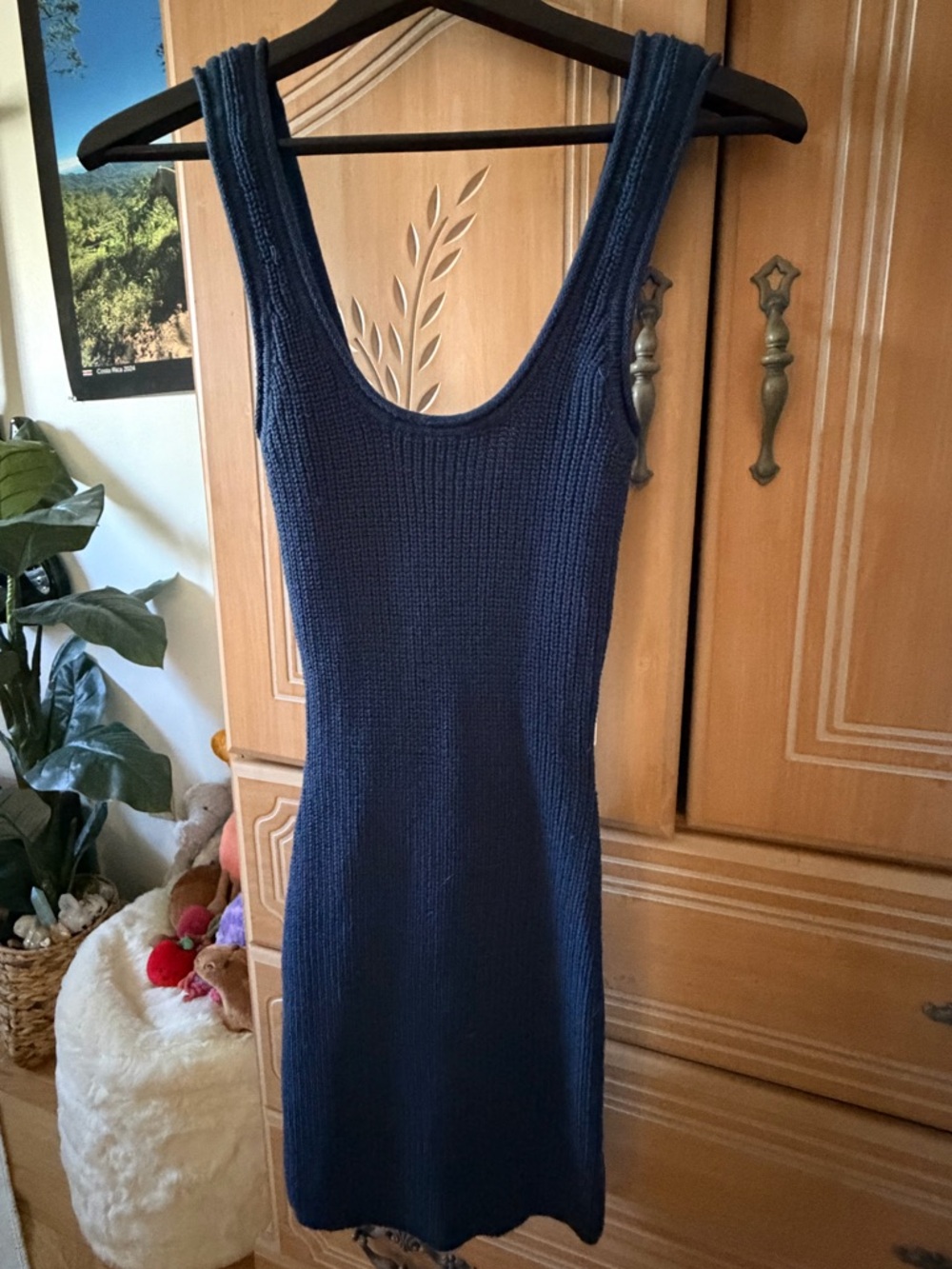 Dynamite Navy Blue Knit Mini Dress